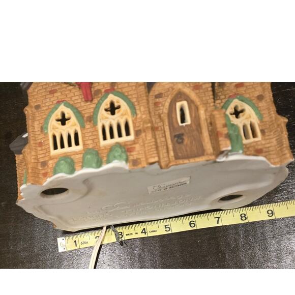 Department 56 Dickens Village 1989 Knottinghill Lighted Church  8.25" - Picture 7 of 8